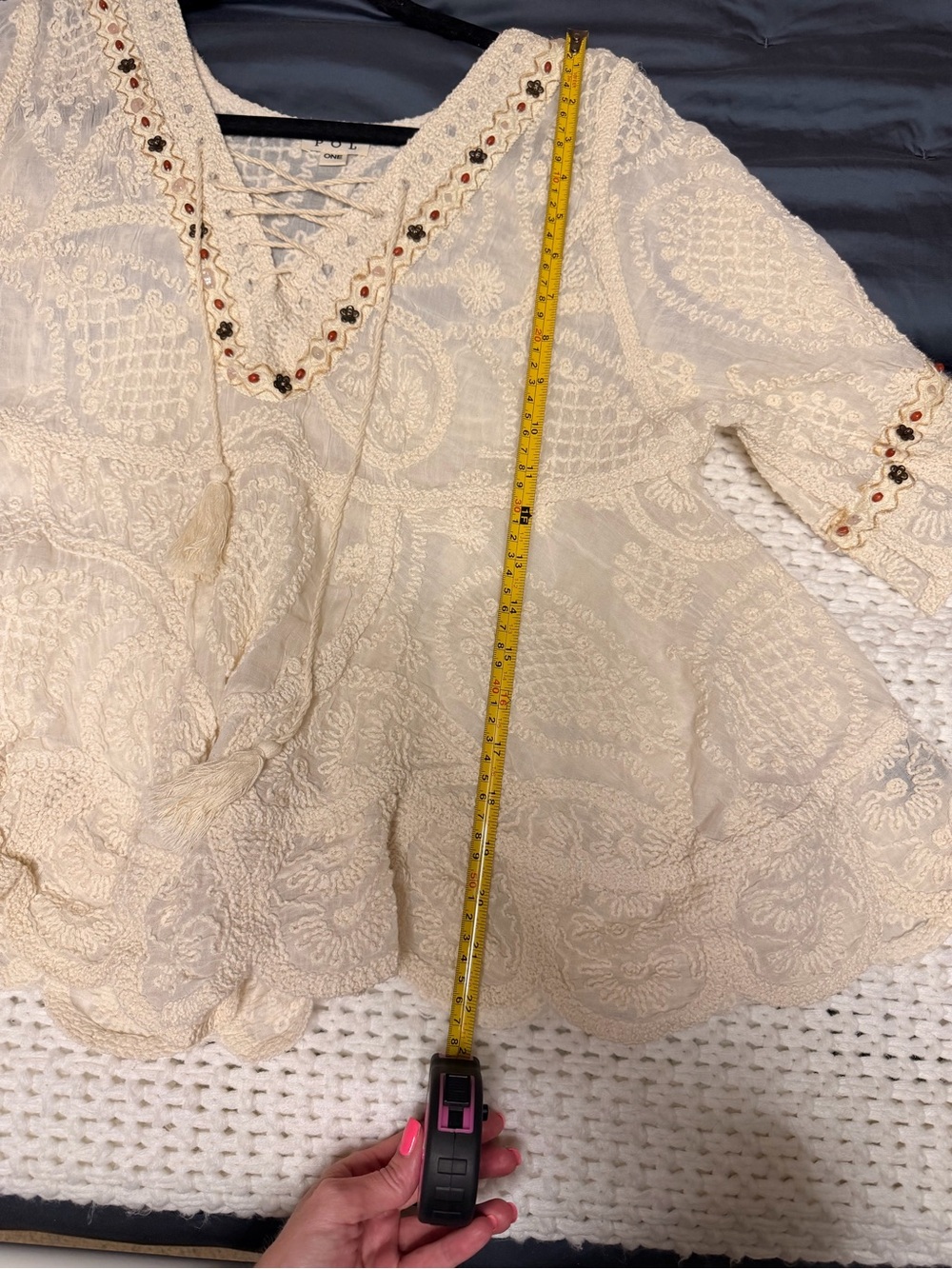 NWOT POL Boho top - Picture 6 of 6